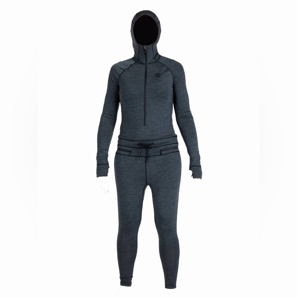 AIRBLASTER WOMEN'S MERINO NINJA SUIT - SMALL - BLACK